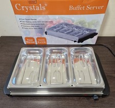 3 Pan Buffet Server Food