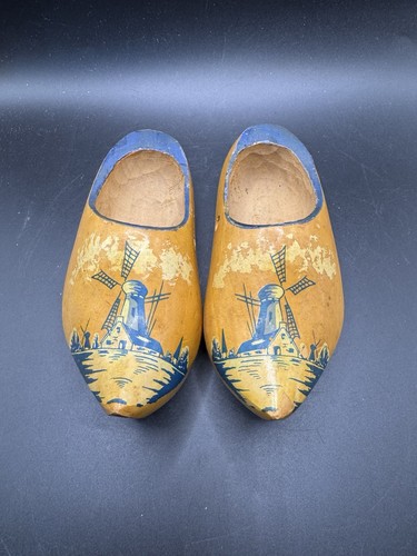 Dutch wooden shoes clogs hand - shoes,