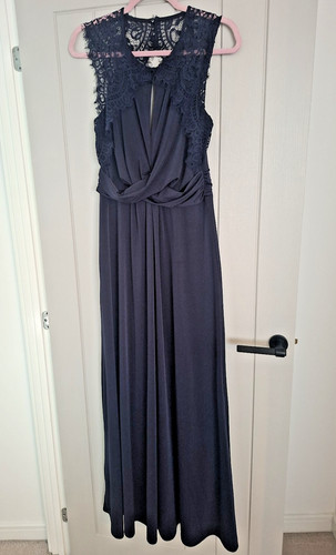 Monsoon lace top - lace, navy