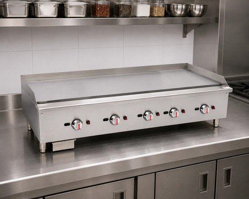 Commercial gas countertop - commercial, flat