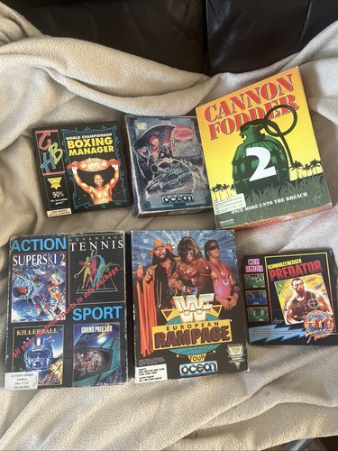 Amiga faulty boxed games - 6,