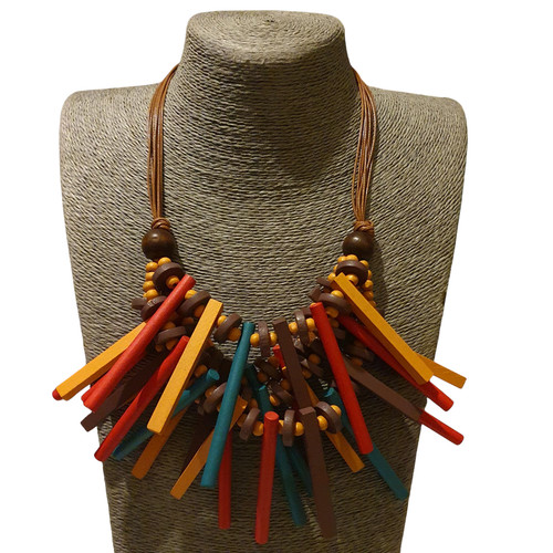 Boho bohemian wooden - wooden, beaded