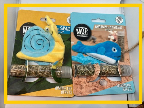 Catnip whale and snail bundle - whale,