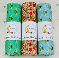 🦊 Natural Beeswax Food Wrap - 0.90 x 0.30 metre rolls - NO MORE CLING FILM