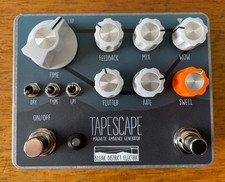TAPESCAPE BY BLEAK DISTRICT MAGNETIC AMBIENT TAPE AND LO-FI DELAY PEDAL MINT!