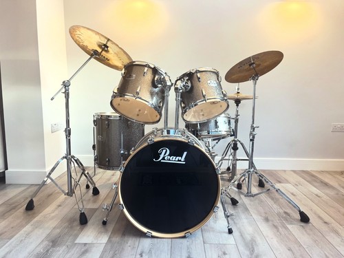 Drum kit pearl - kit, sabian