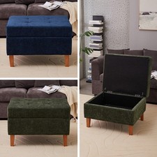 Ottoman Storage Box Chenille