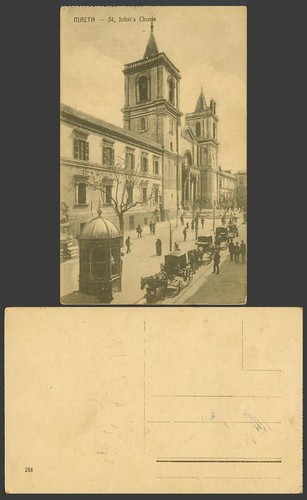 Malta old postcard john s - old, john's