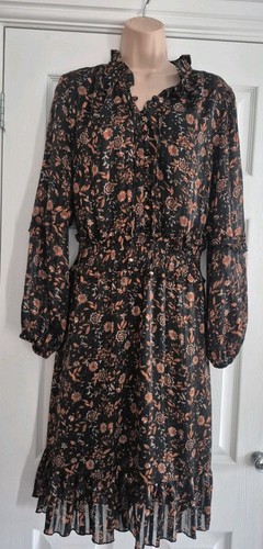 Black gold floral lined long - gold,