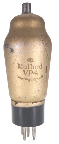 Vp4 mullard radio tube pentode - radio,