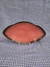 Vintage, Carlton Ware, Hand painted, oval 'Rouge Royale' Dish plate