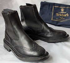 Trickers Silvia Black Leather Dealer Boots 3.5 / 3 ½ on 4 fitting + Shoe Bags