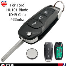 For Ford Ranger KA 433MHz 3 Button Remote Key Fob ID49 2015 2016 2017 2018 2019
