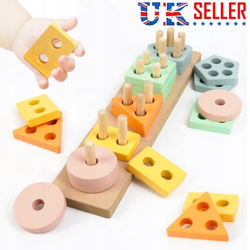 Wooden baby stacking toy - baby,