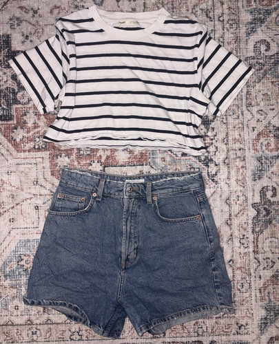 Zara denim shorts - denim, &