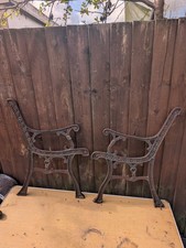 Vintage Cast Iron Bench Ends