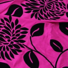 LUXURY Flocked TAFFETA Black