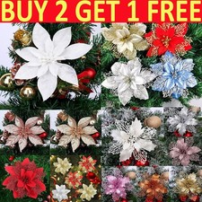 10X Christmas Large Poinsettia
