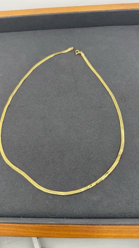 14k yellow gold herringbone - 14k,