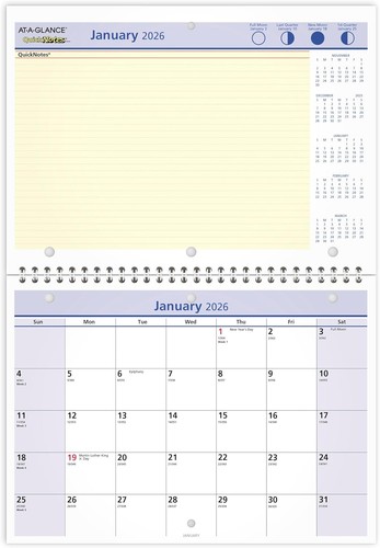 Glance 2026 wall desk - at-a-glance,
