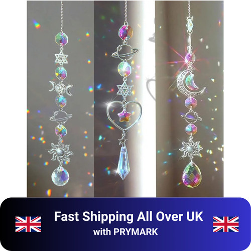Crystal wind chime - wind, rainbow