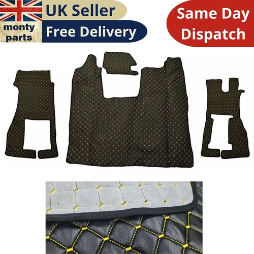 Eco leather floor mats - floor, rhd