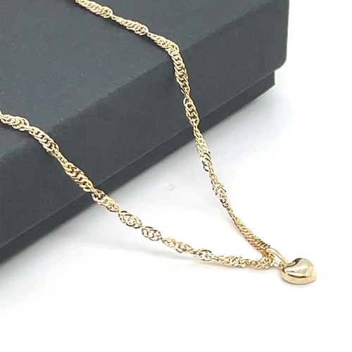 9ct yellow gold ladies heart - 9ct,