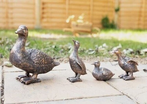 Duck garden ornament - garden, family