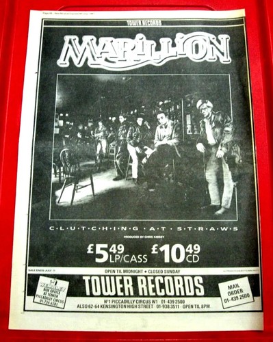 Marillion clutching straws - clutching, at