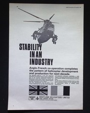 Original 1967 Advert Westland