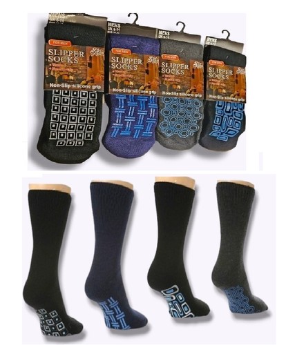 Mens slipper socks non - 3,6,