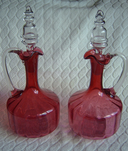 Pair cranberry glass - cranberry,