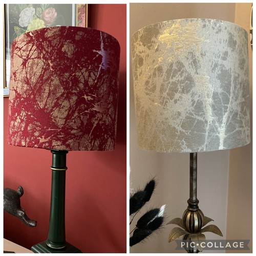 Lampshade gold silver red - silver,