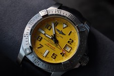 Breitling Avenger Yellow Men's Watch with Stainless Steel Bracelet - A17331