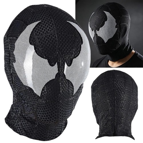 Black venom spider man - spider-man, mask