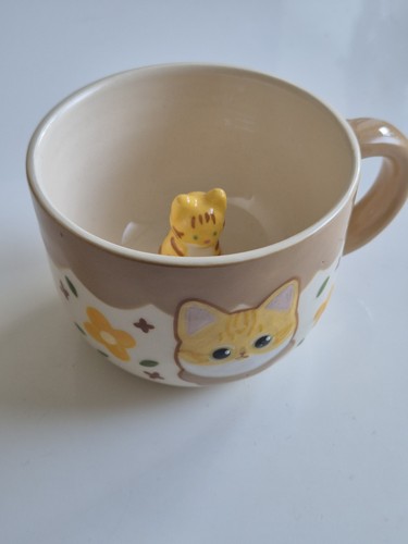Ponstudio ceramic ginger cat - ceramic,