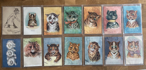 Antique set louis wain - louis,