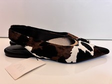 Zara Leather Animal Print Faux