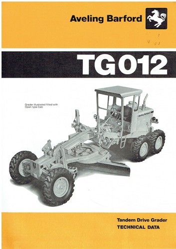 Aveling barford tg012 tandem - tg012,