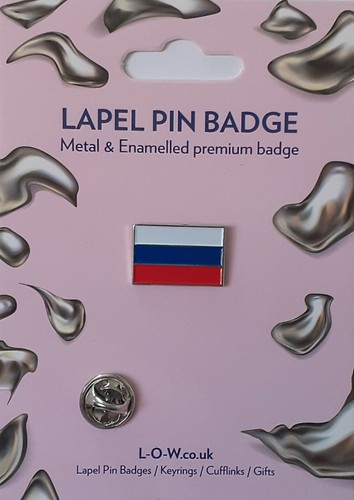 Russian flag metal enamelled - russian,