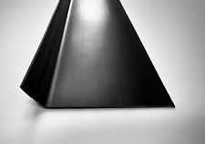 2m - Flexible PVC 75mm  Black Sit On Skirting Board - Sleek Finish For Interiors