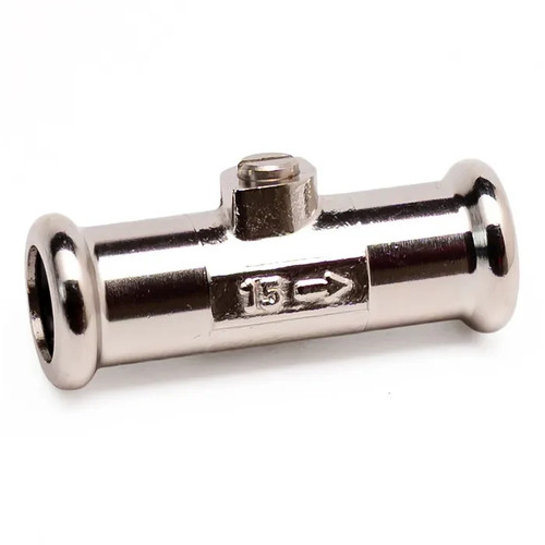 15mm chrome plated brass - chrome-plated,