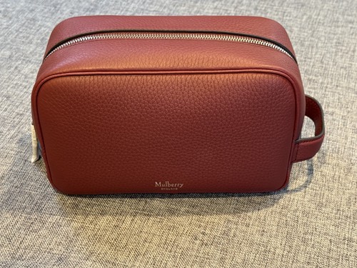 Mulberry leather wash bag - mulberry,
