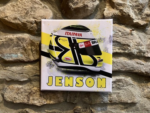 Jenson button canvas 20cm - button, f1
