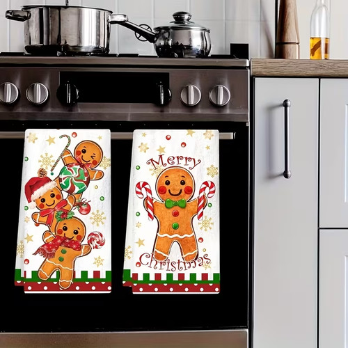 Christmas kitchen towels - 2, pk