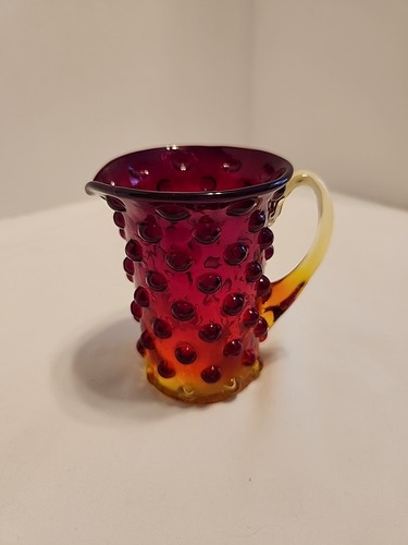 Kanawha amberina hobnail - hobnail, 4"