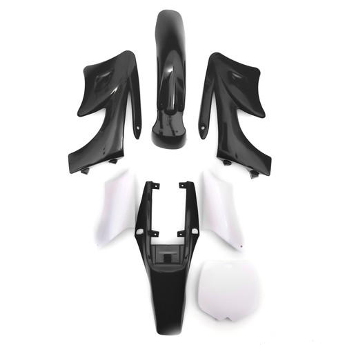 Plastic set black - mini, moto
