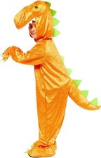 CHILDS ORANGE DINOSAUR COSTUME