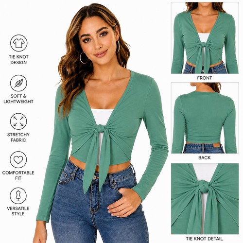 Ladies bolero front tie knot - ladies,