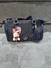 Navy Rhinestone Lipsy Handbag